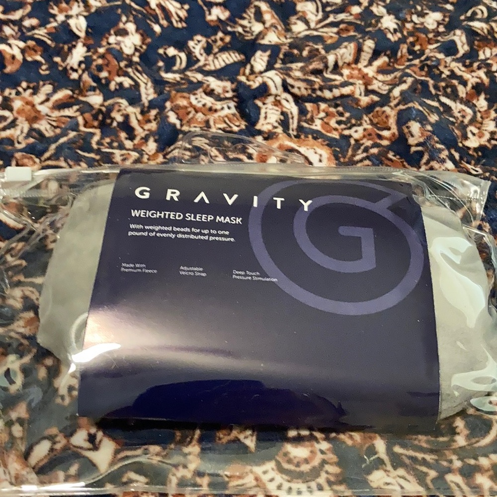 Gravity brand sleep mask, brand new